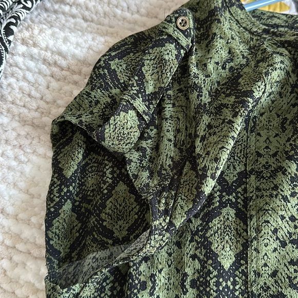 Anthropology Green/Black Dress - Picture 3 of 6